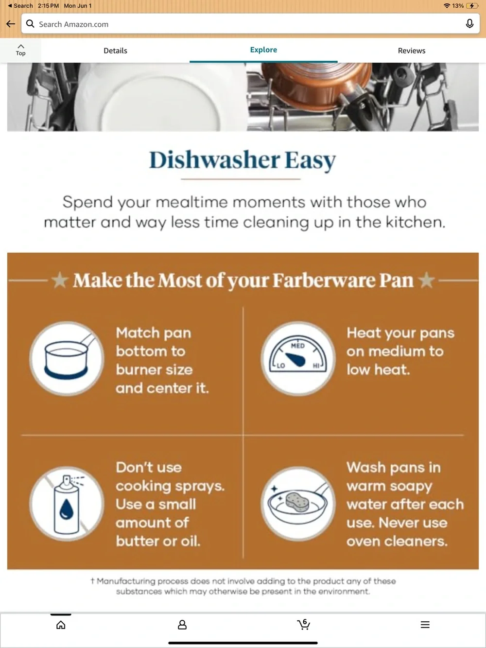 Farberware Nonstick Frying Pans (Set of 2)